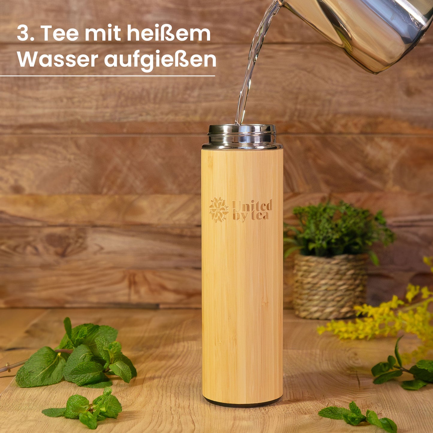 Thermosflasche mit Sieb (500ml) - Heart Warmer (Gastro)