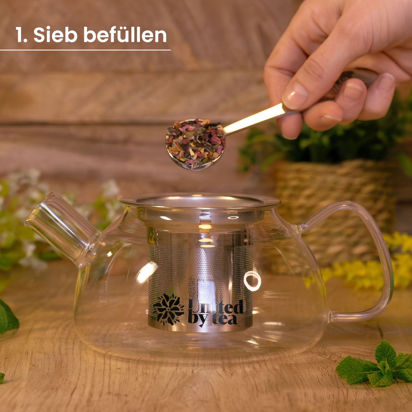 Teekanne aus Borosil-Glas (Gastro)