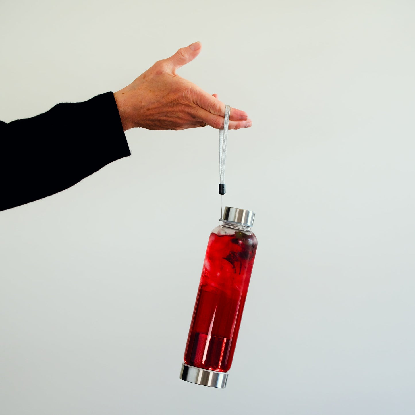 Tee-Limo Flasche mit Sieb aus Edelstahl 500ml