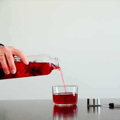 Tee-Limo Flasche mit Sieb aus Edelstahl 500ml