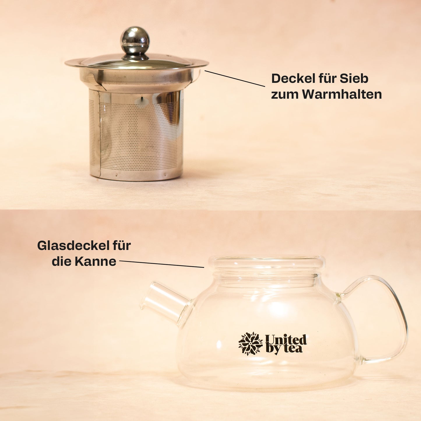 Glaskanne aus Borosil-Glas