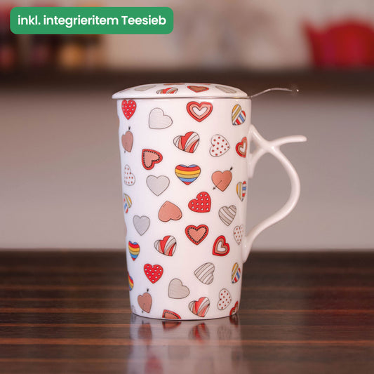 Teamug mit integriertem Sieb