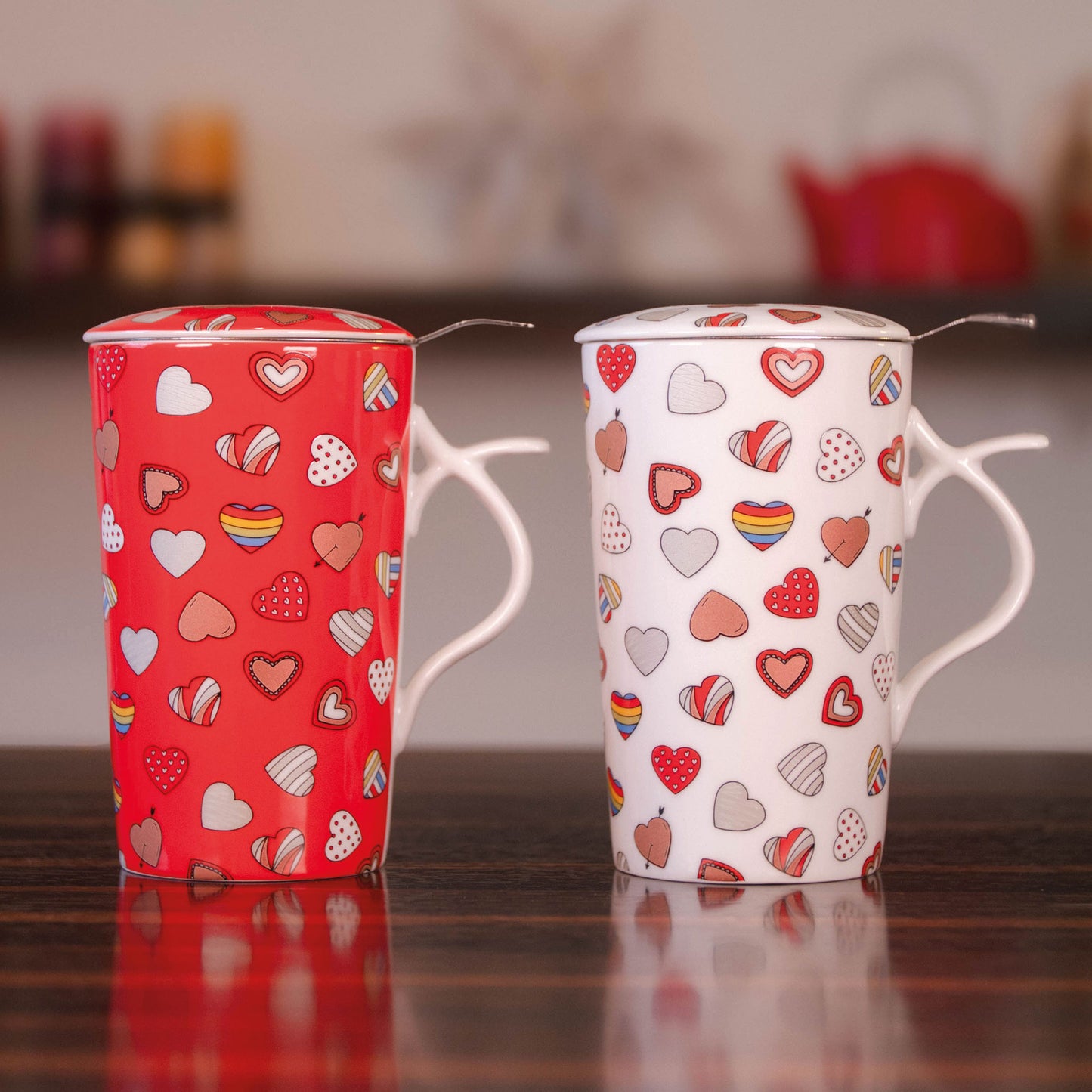 Teamug mit integriertem Sieb