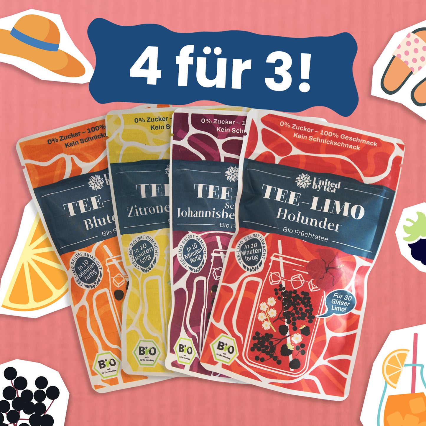 Tee-Limo Set 4 für 3