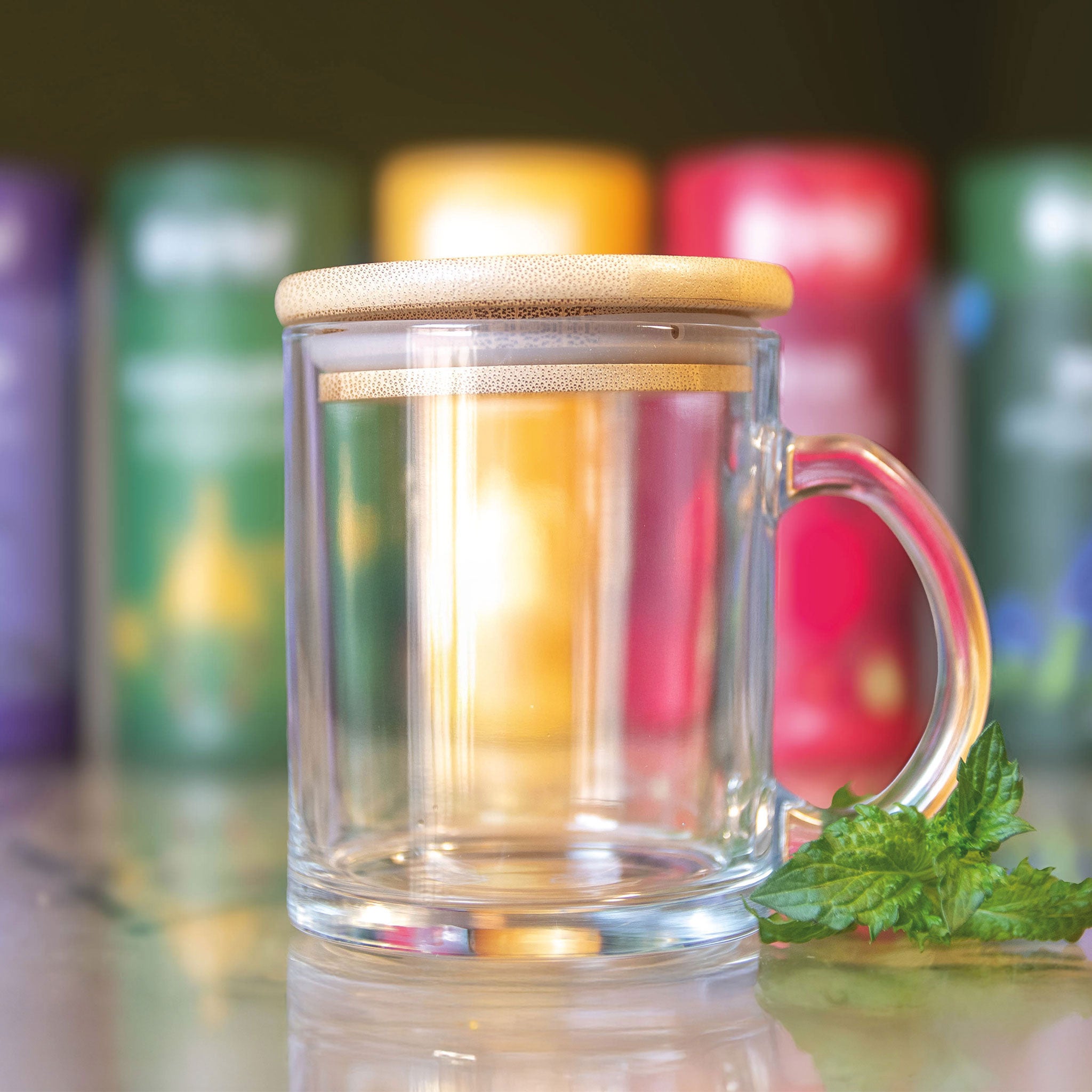 Teeglas aus recyceltem Glas – United by Tea