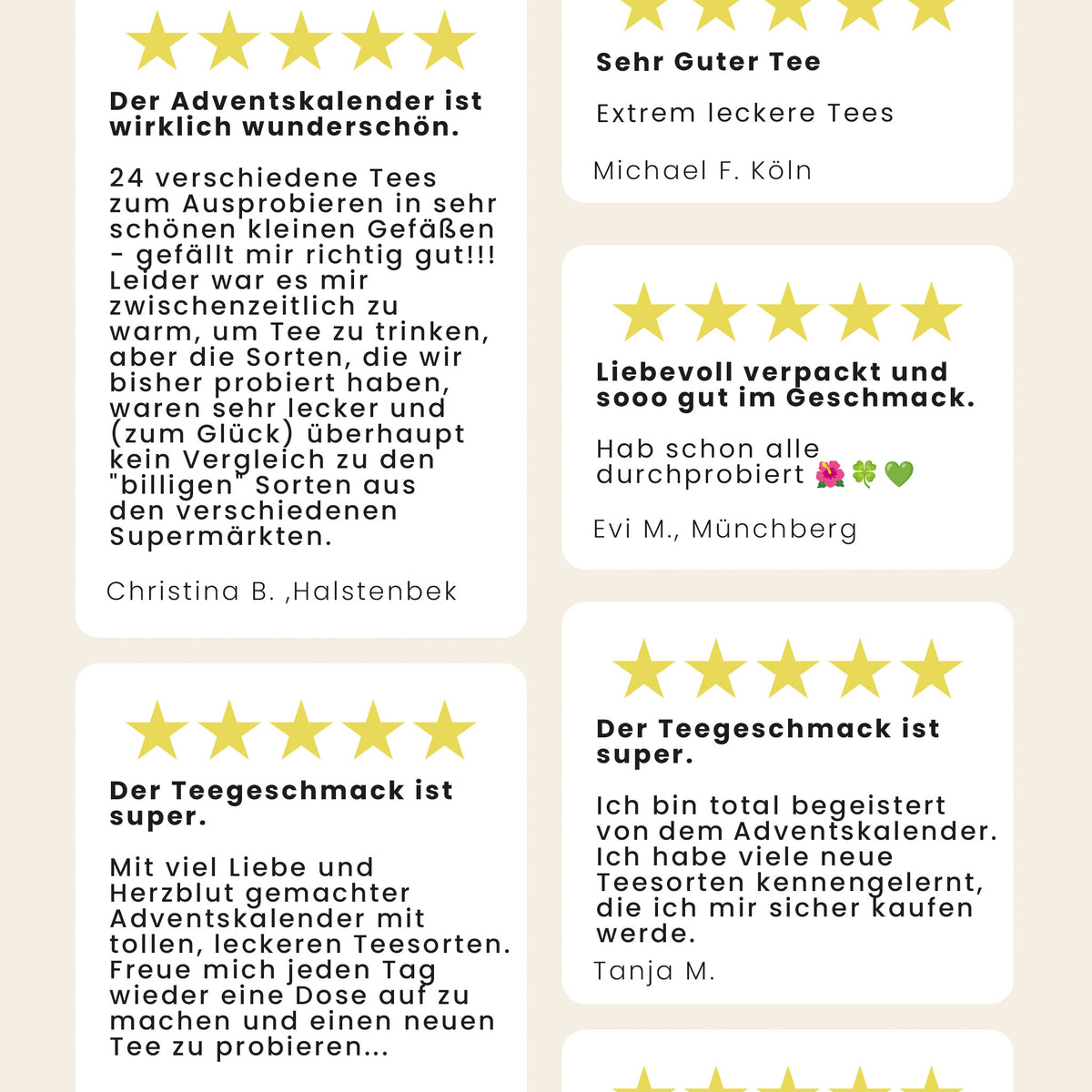 Bio Tee-Adventskalender