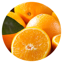 Ansammlung an Bio-Orangen
